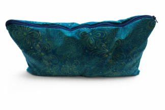 Value package of 2 neck support pillows. Turquoise and blue with a faded green floral pattern. Resting pillow with buckwheat hulls, scented. Adjustable firm or soft, neck roll side and back sleepers rejoice. Not microwaveable.