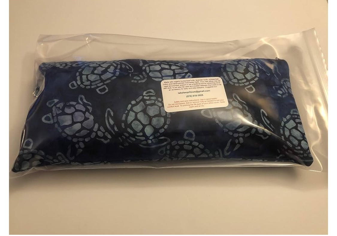 Support pillow buckwheat hulls, scented or not. Adjustable firm or soft, neck roll side and back sleepers rejoice. Not microwaveable. - Image 2